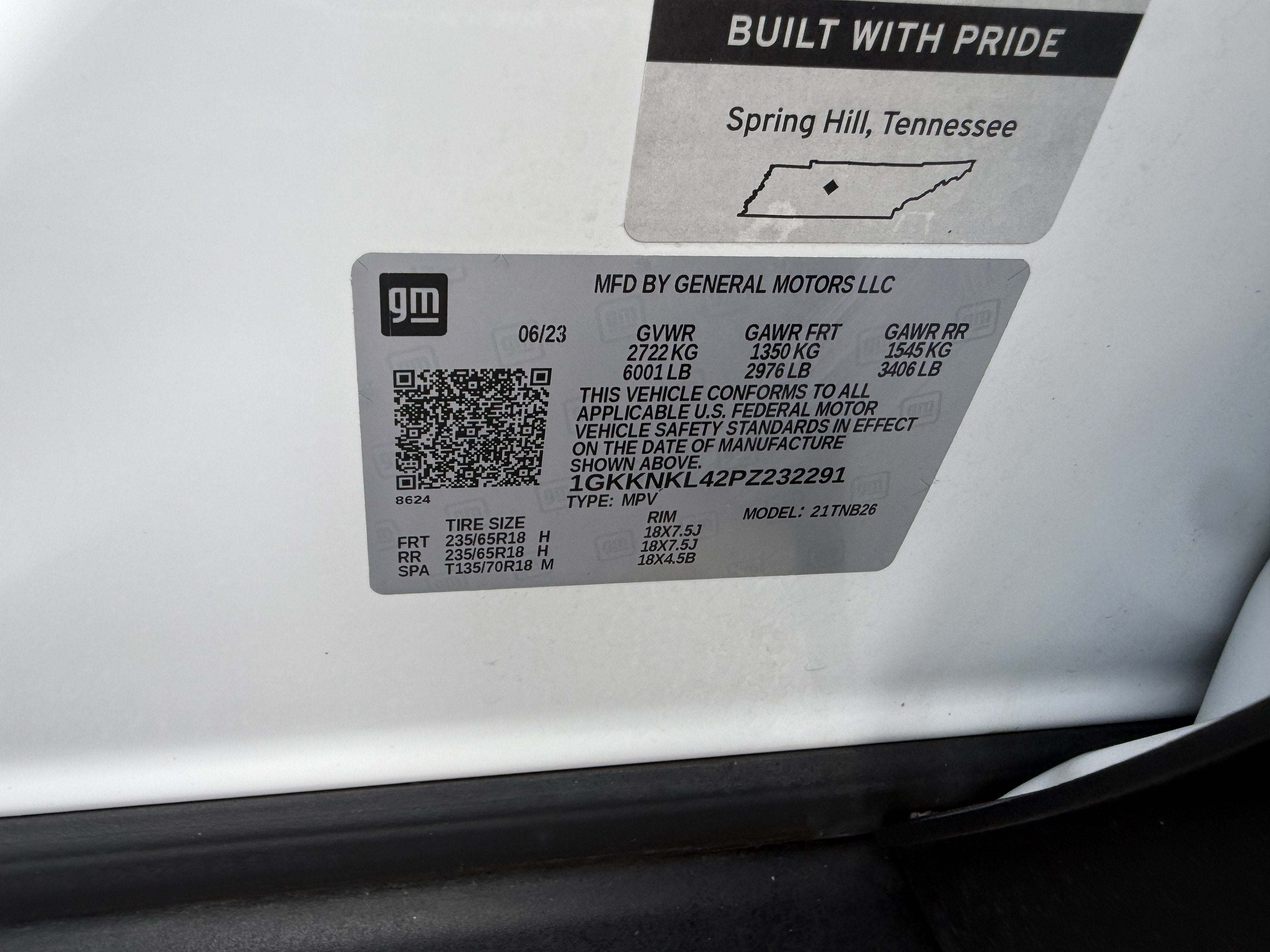 2023 GMC Acadia SLE