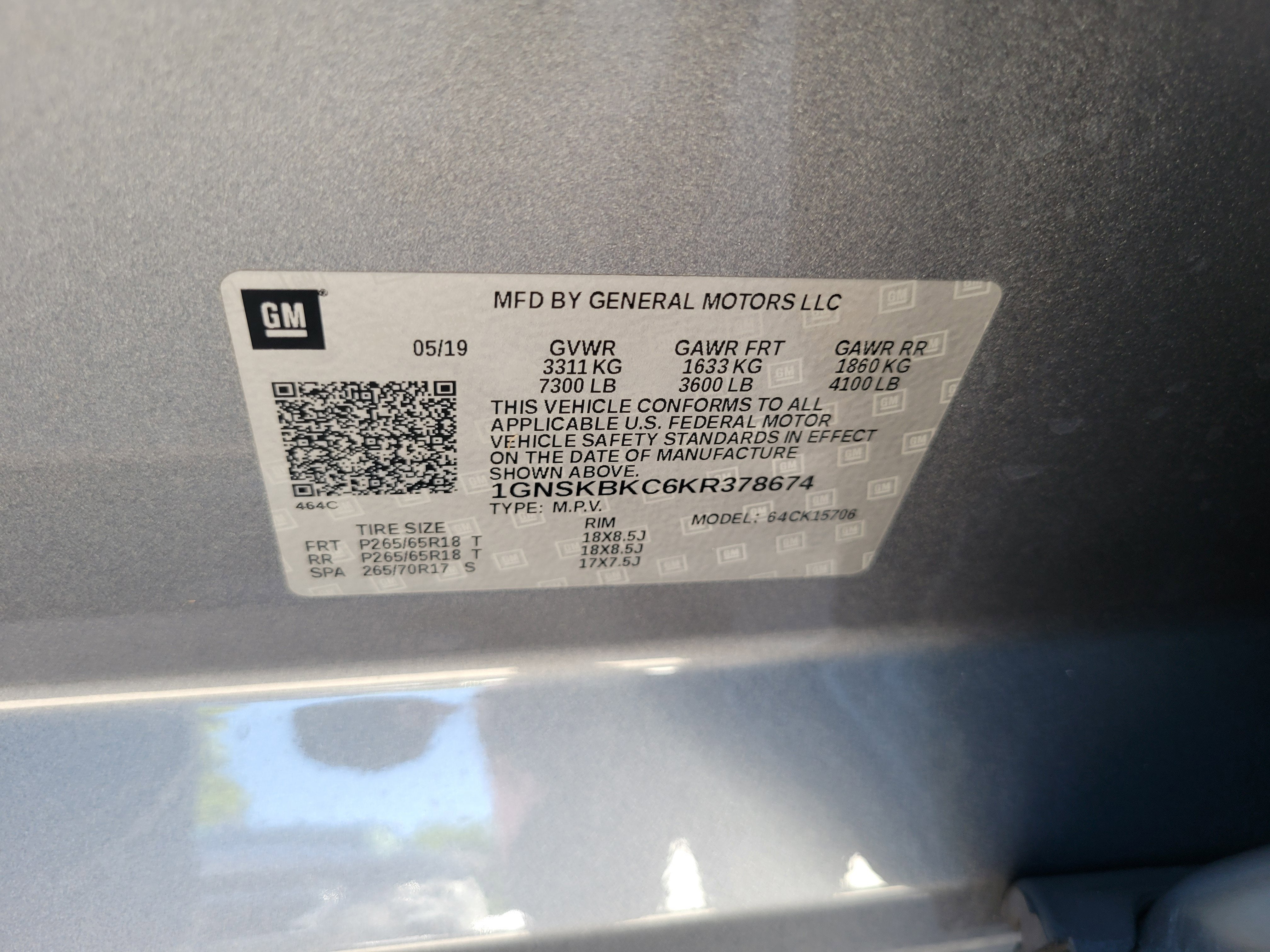 2019 Chevrolet Tahoe LT