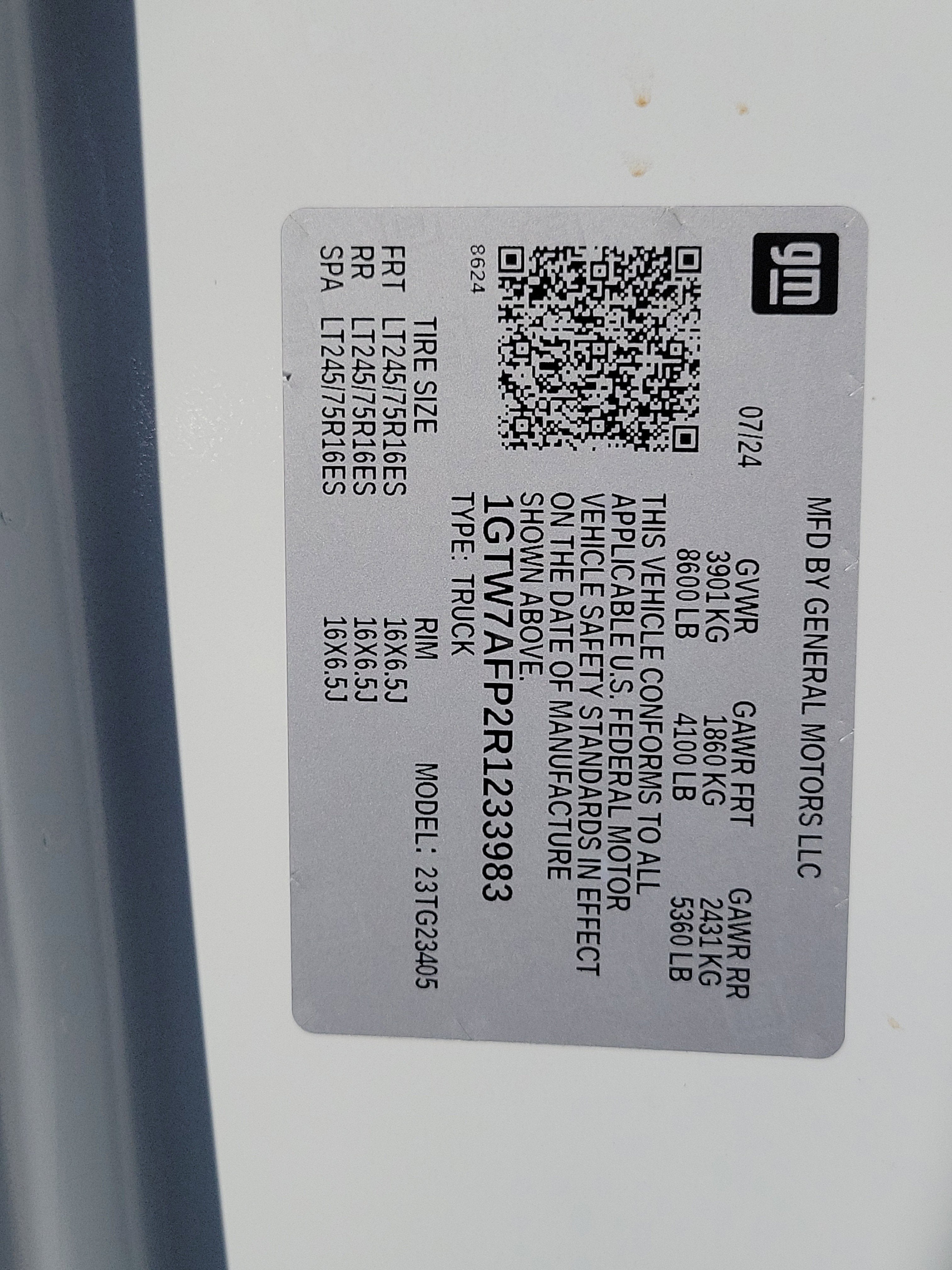 2024 GMC Savana Cargo 2500 Work Van