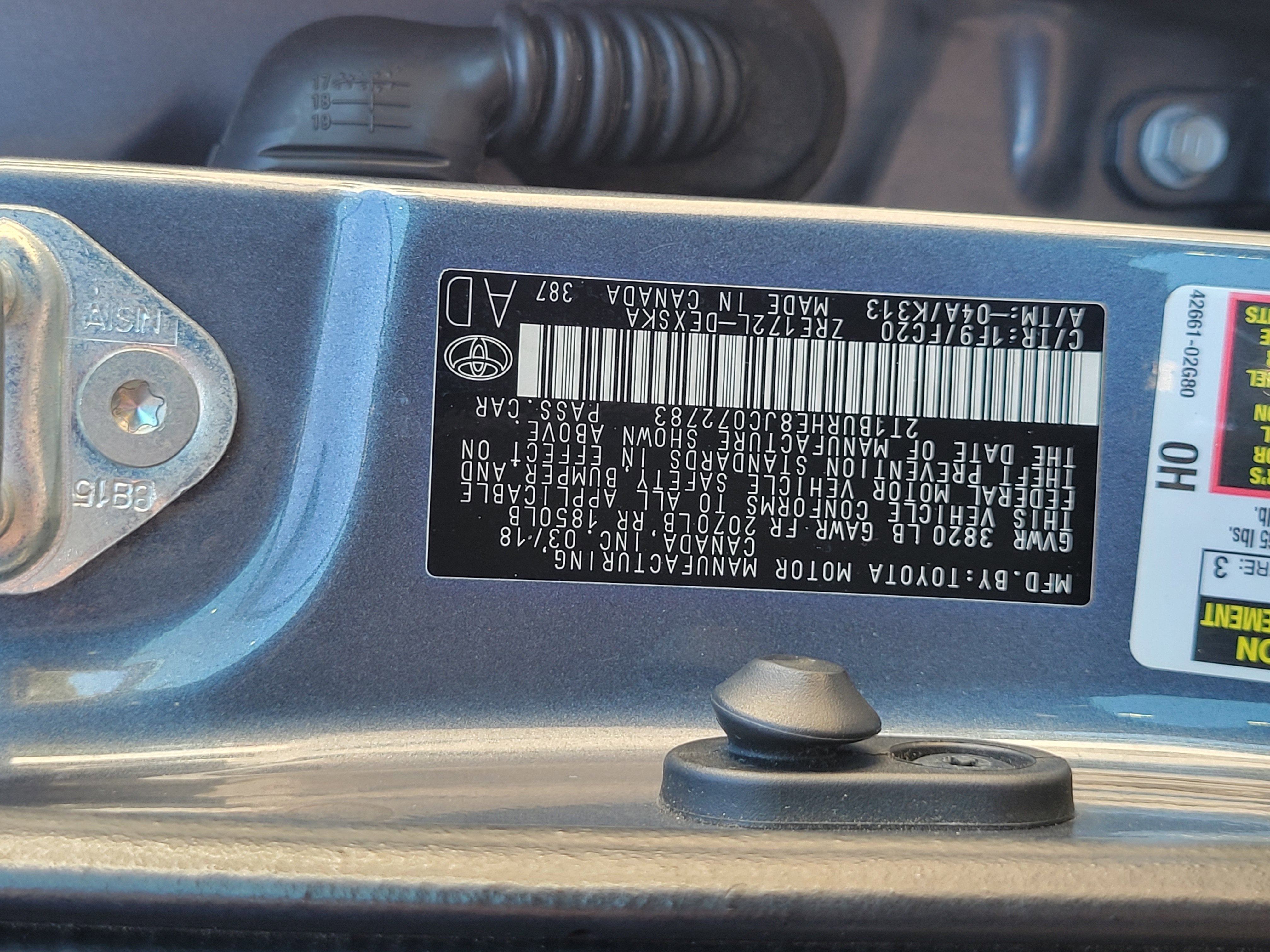 2018 Toyota Corolla L