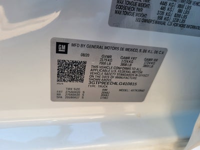 2020 GMC Sierra 1500 AT4