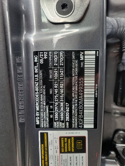 2021 Mercedes-Benz GLE GLE 350