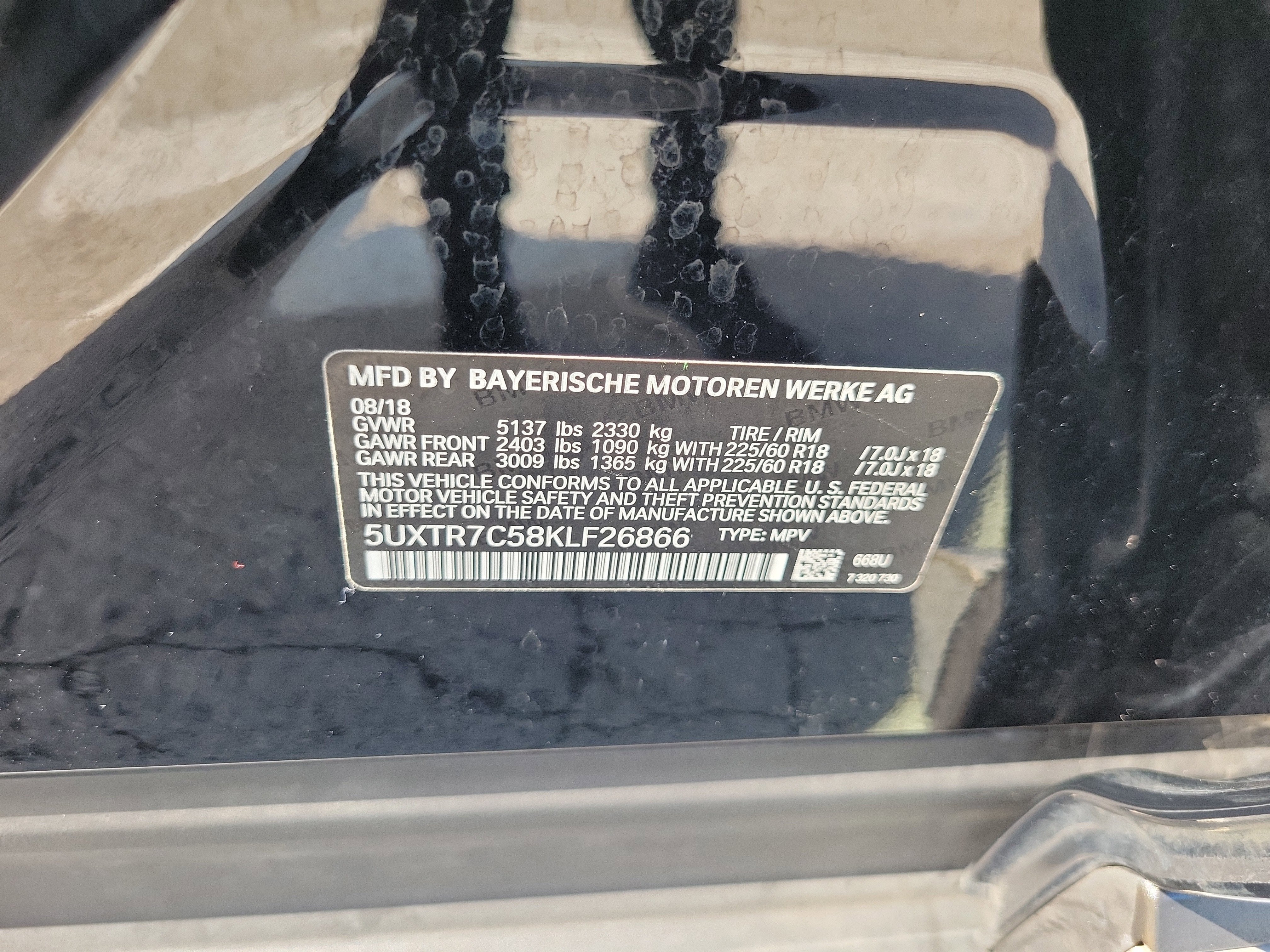 2019 BMW X3 sDrive30i