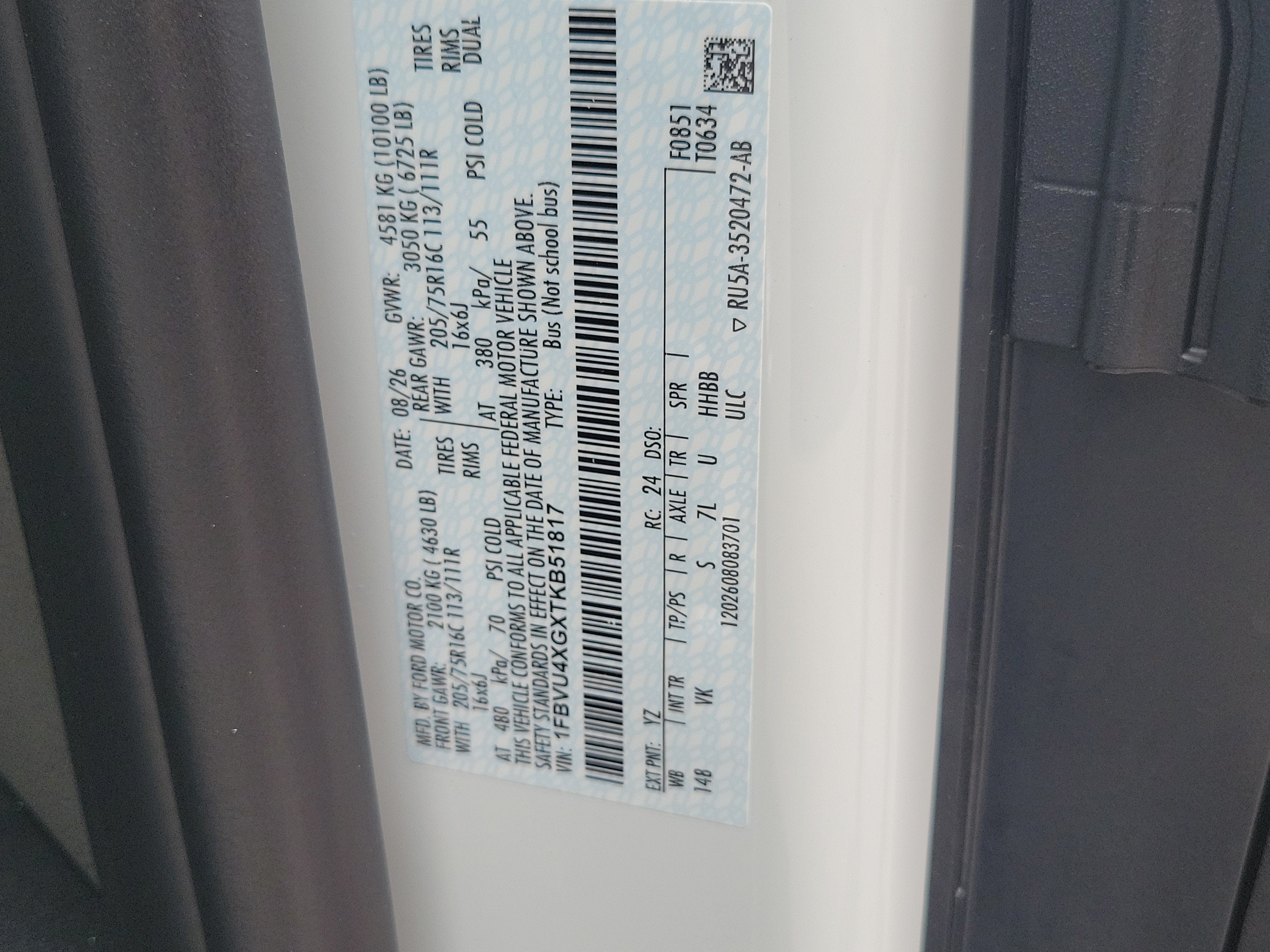 2026 Ford Transit Passenger Wagon XL