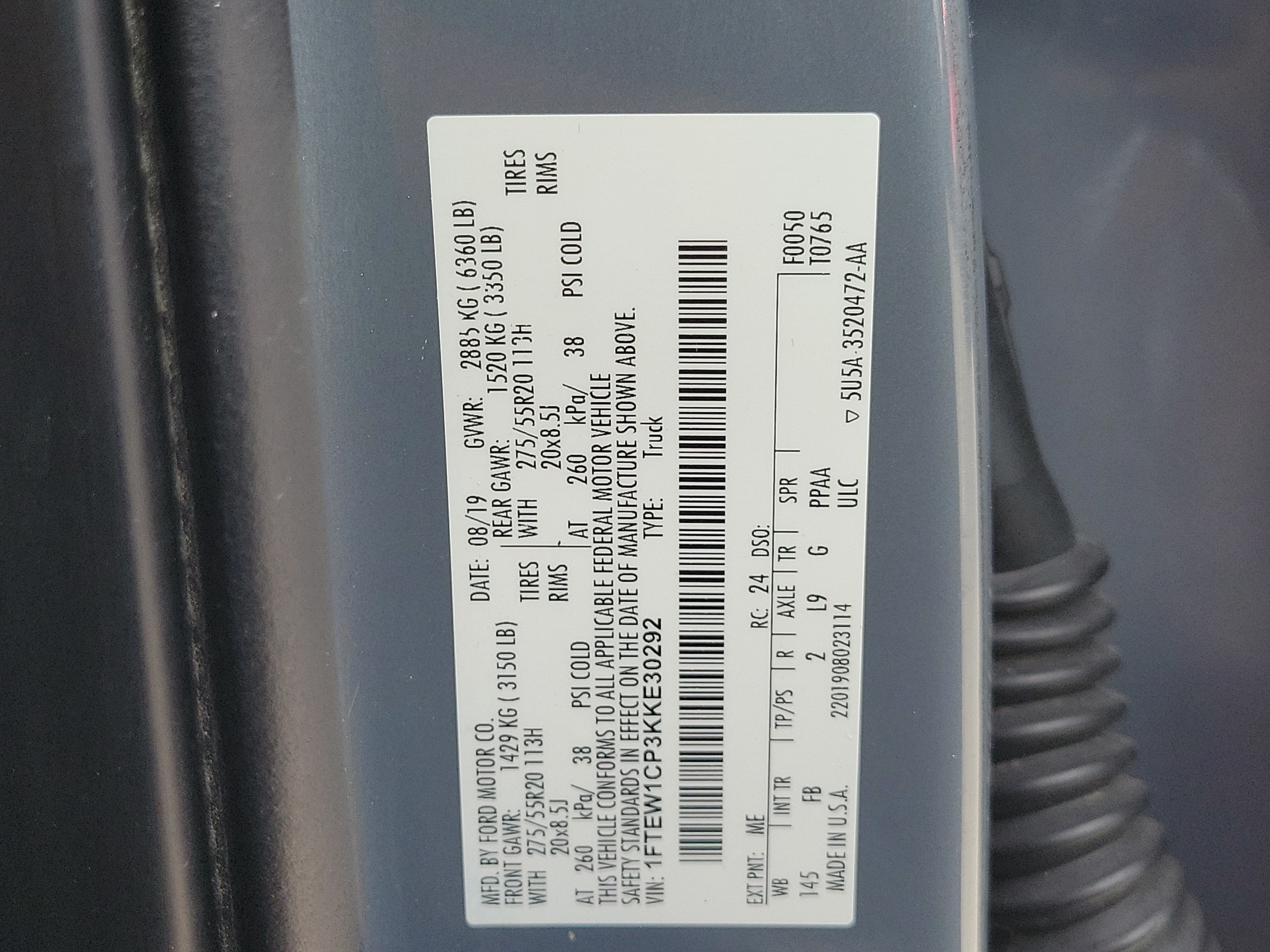 2019 Ford F-150 XLT