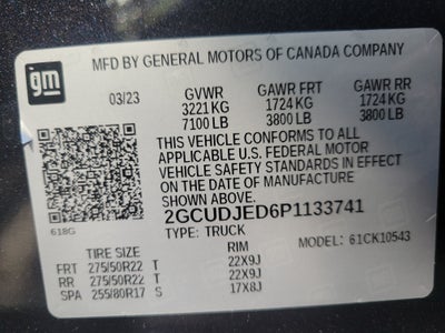 2023 Chevrolet Silverado 1500 High Country 4WD