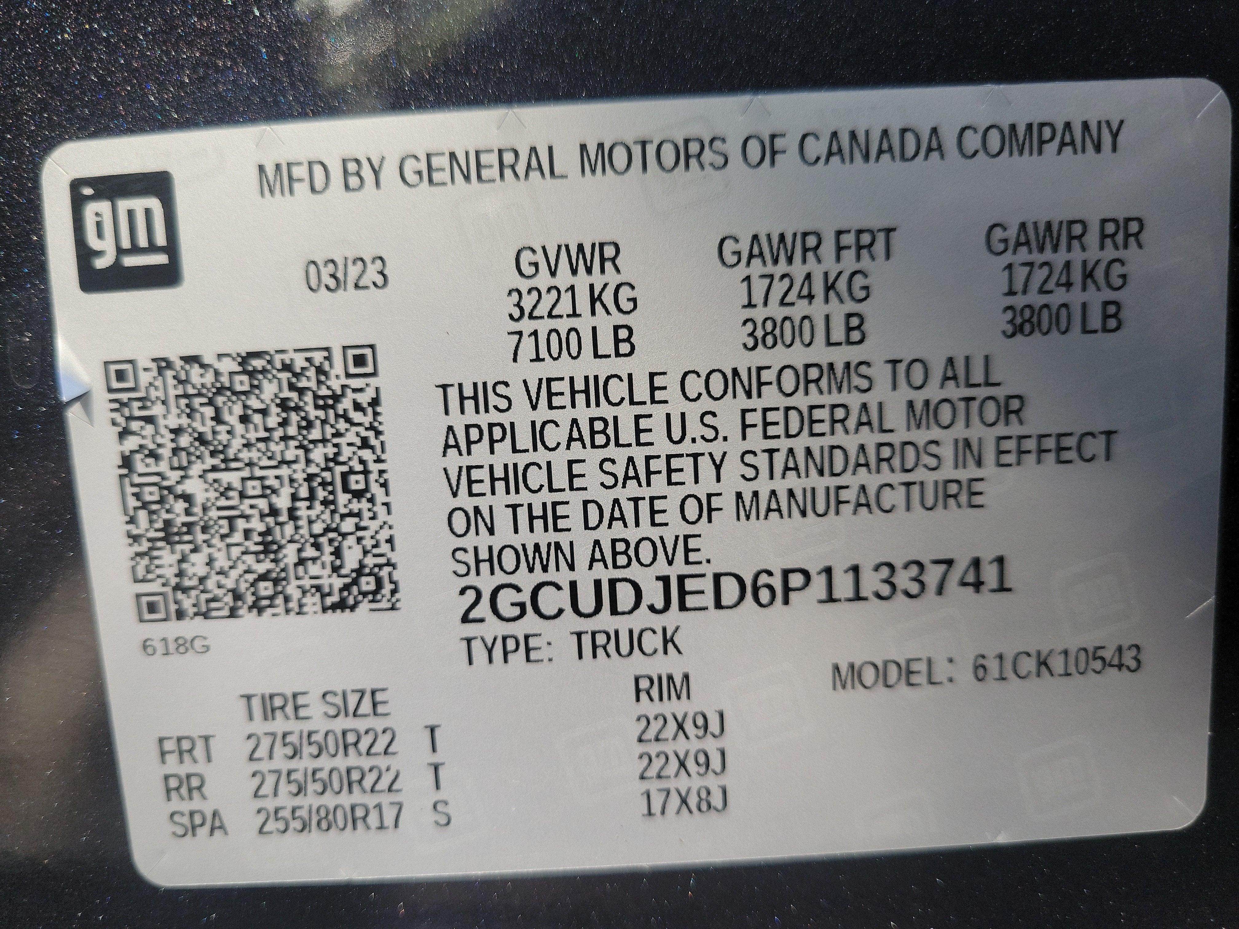 2023 Chevrolet Silverado 1500 High Country 4WD