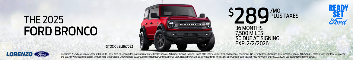 The 2025 Ford Bronco