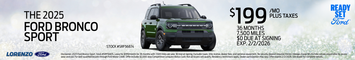 The 2025 Ford Bronco Sport