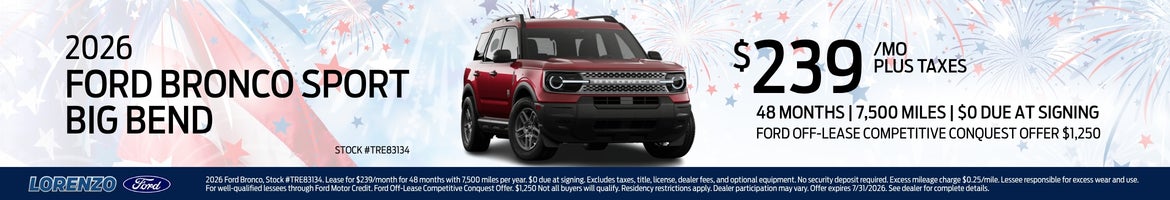2026 Ford Bronco Sport