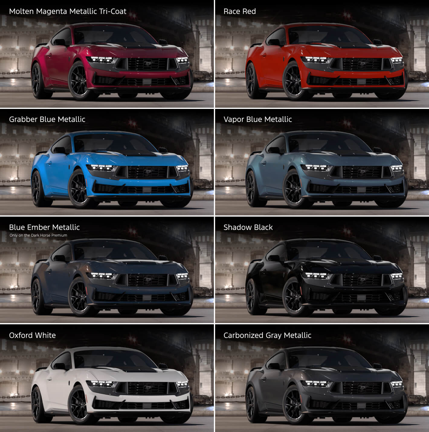 2025 Ford Mustang Dark Horse Colors