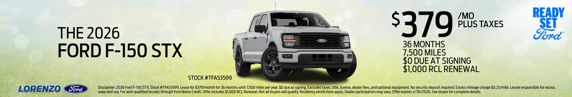 The 2026 Ford F-150 STX