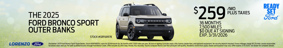 2025 FORD BRONCO SPORT