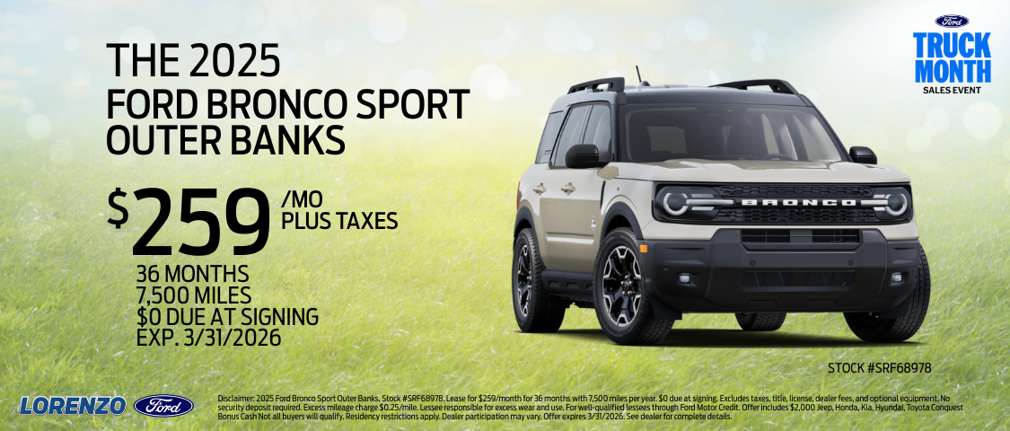 2025 FORD BRONCO SPORT