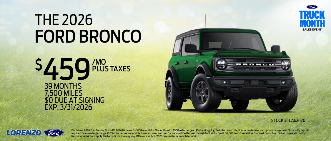 2026 FORD BRONCO
